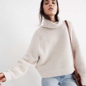 Madewell Turtle Neck Crop Sweater